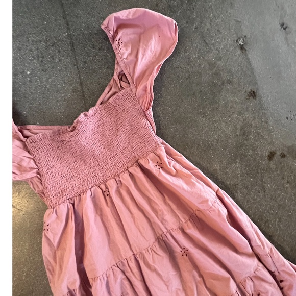 ZARA WOMEN’S OFF THE SHOULDER RUFFLE MINI DRESS, SIZE X-SMALL, PINK - Picture 7 of 9